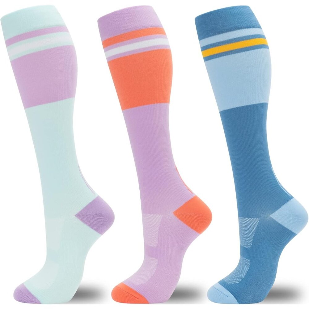 Compression Socks For Women Men 3 Pairs Graduated Compression Support Circulatio